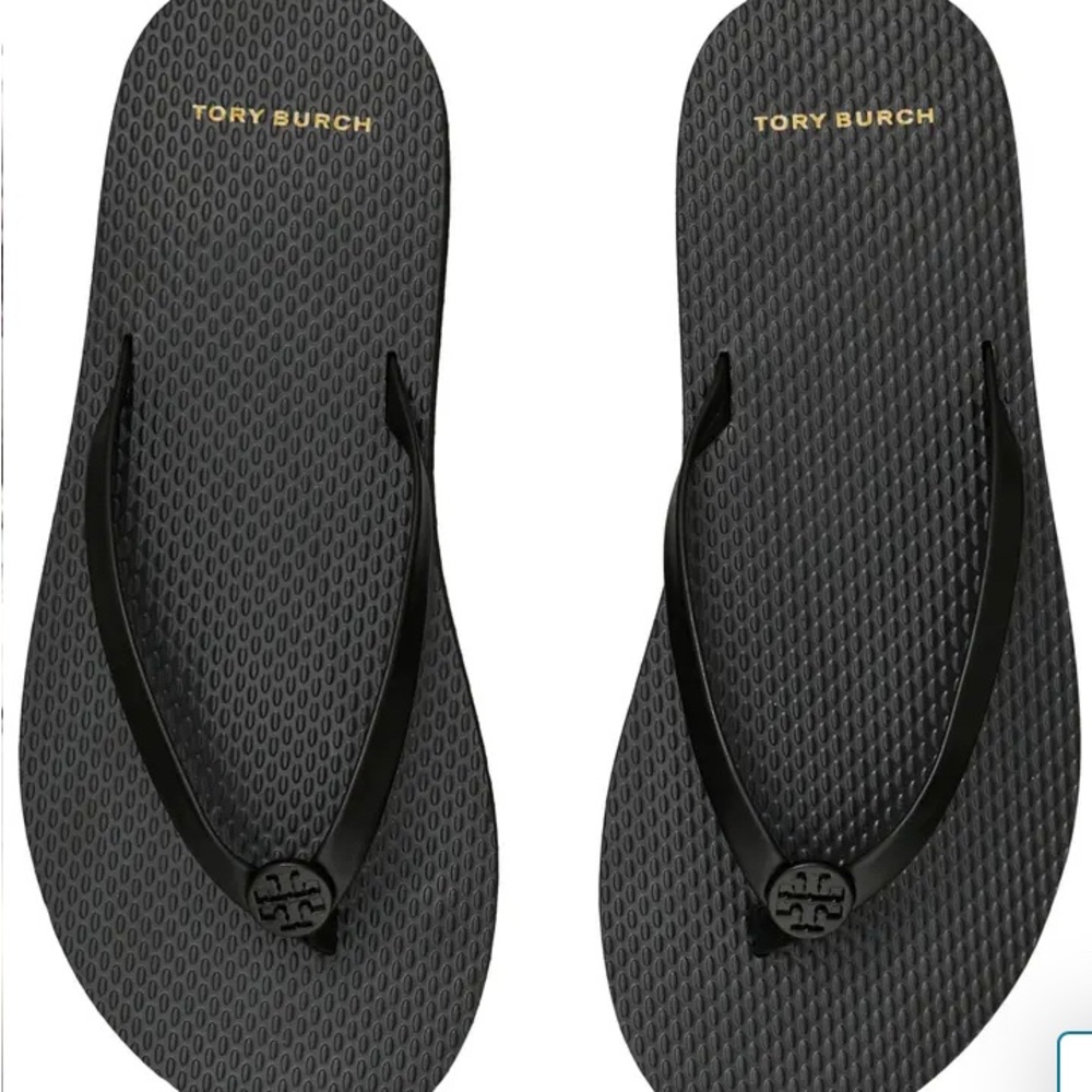 Tory Burch Black Flatform Flip Flop NWT - Picture 2 of 11